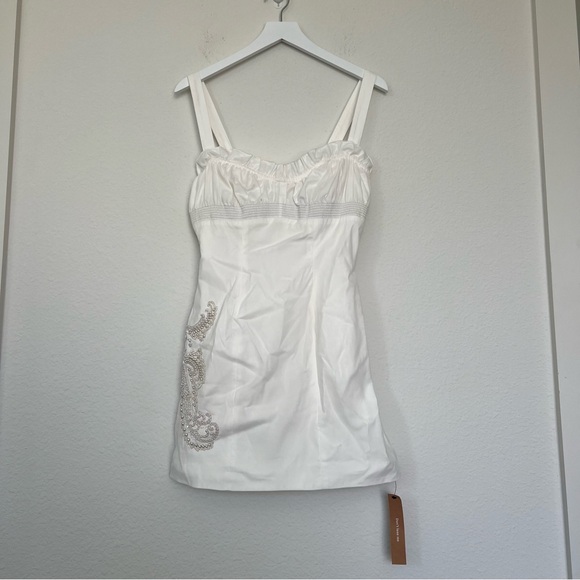NWT Reformation The Collection Iliana Mini Dress in White, New with Tags, 6 - Picture 5 of 16